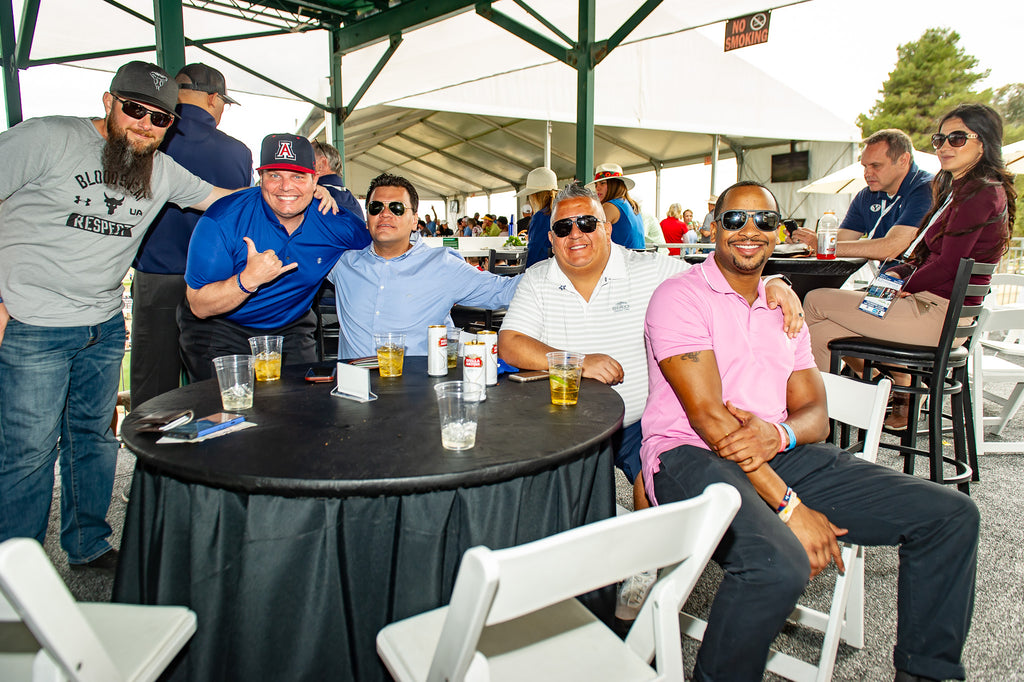 Fans enjoying the amenities at the Cabana on the #16 Green at the Tucson Cologuard Classic